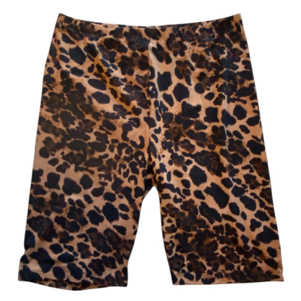 Zenana Outfitters Leopard Print Bike Shorts